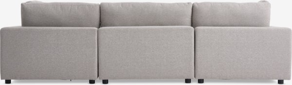 Canapé modulable LYBY 3 personnes tissu sable