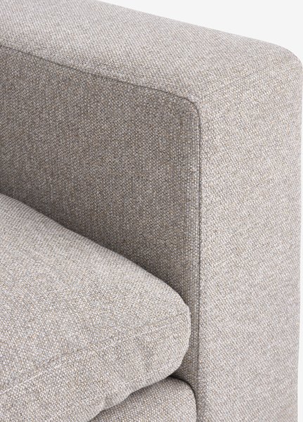 Canapé modulable LYBY 3 personnes tissu sable