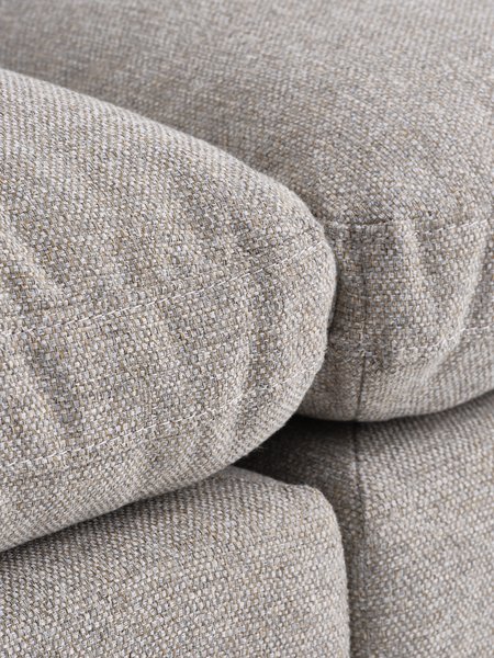 Canapé modulable LYBY 3 personnes tissu sable