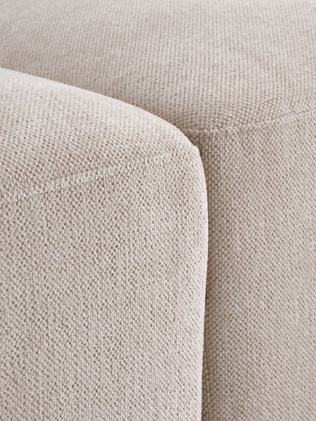 Modular sofa SKEJBY 5 seater corner sand fabric