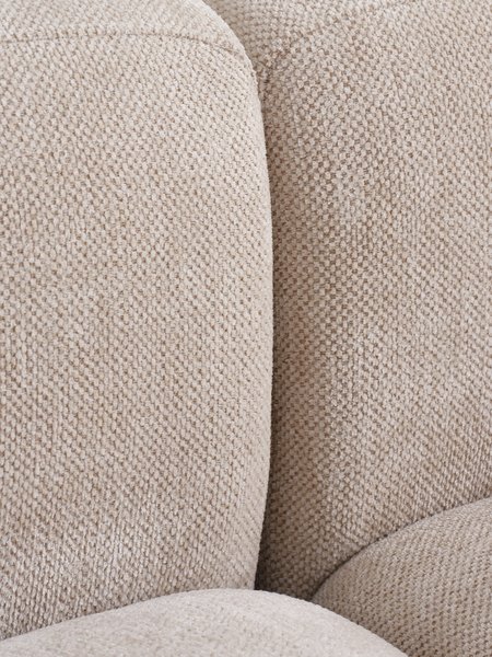 Modular sofa SKEJBY 5 seater corner sand fabric