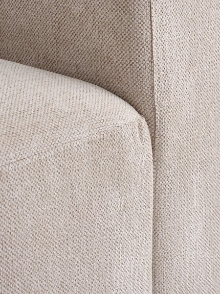 Modular sofa SKEJBY 5 seater corner sand fabric