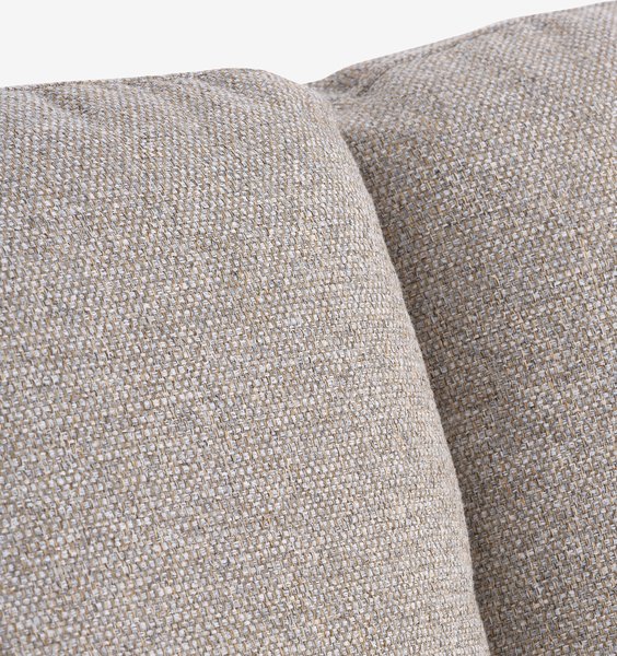Modular sofa LUNDBY 5 seater corner sand fabric