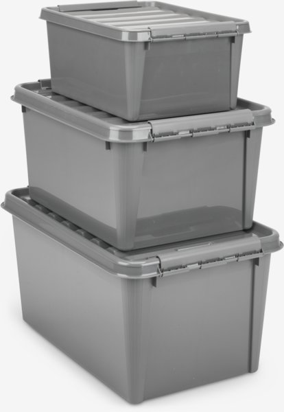 Opbergbox SMARTSTORE RECYCLED 31 32L m/deksel