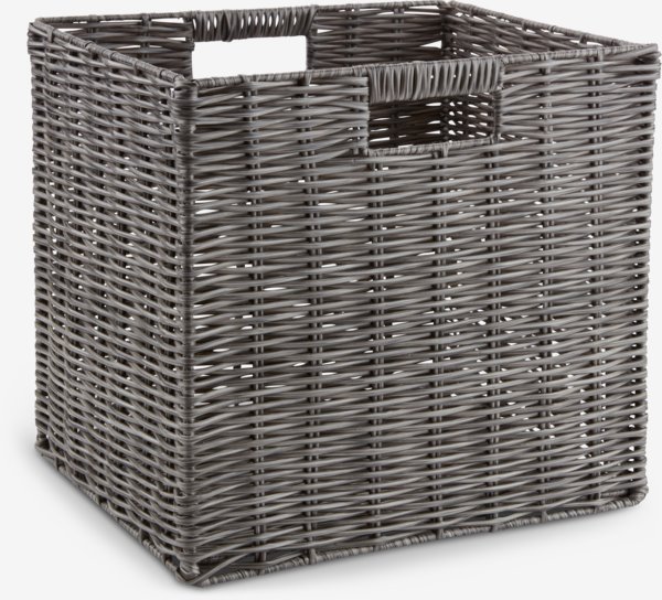 Panier CASPERSEN l28xL32xH30cm gris