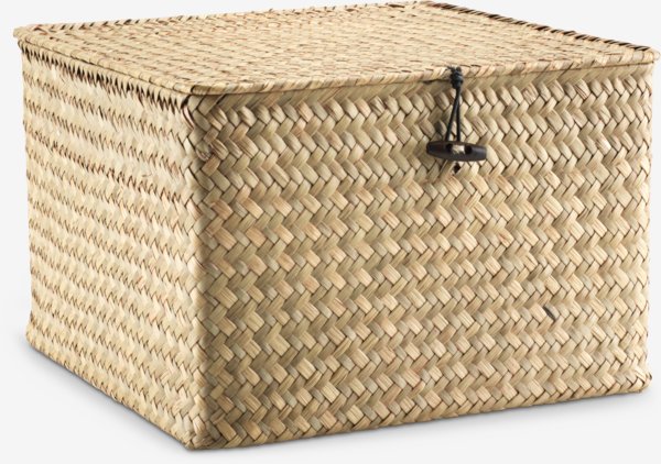 Storage box ALVIN W26xL26xH17cm seagrass