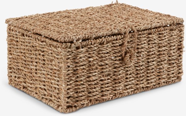 Boîte de rangement LAU l32xL20xH14cm avec couvercle