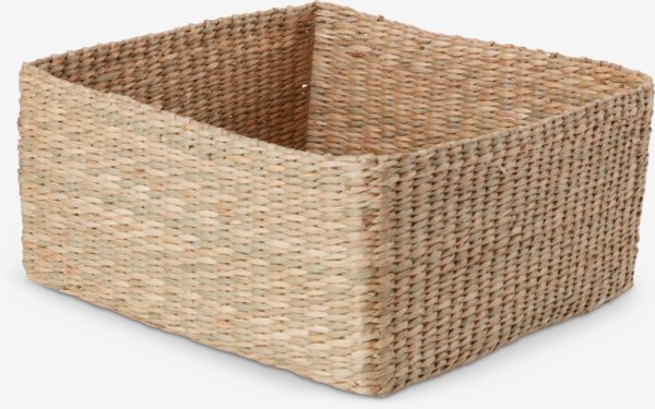 Basket GUSTAV W28xL28xH13cm natural