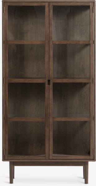 Display cabinet VESTERBY high 2doors dar