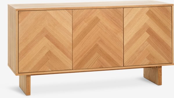 Sideboard HARESKOV 3 doors oak