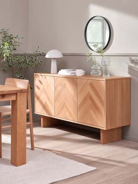 Sideboard HARESKOV 3 doors oak