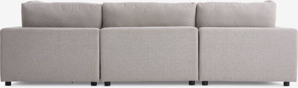 Modulares Sofa LUNDBY offen Stoff sand