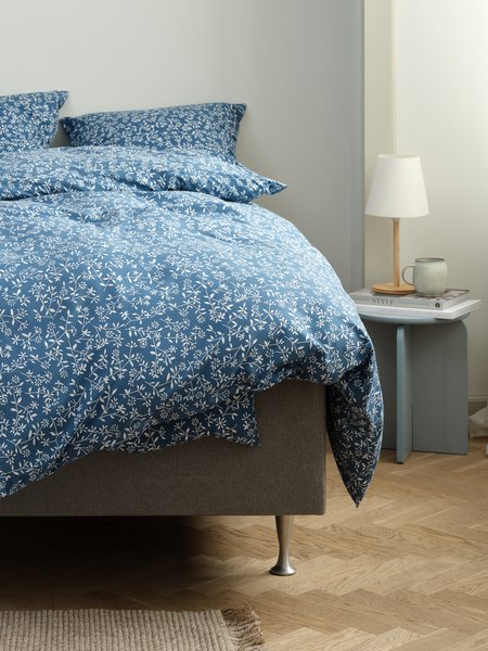 Completo copripiumino BELLA Microfibra 155x220 cm blu