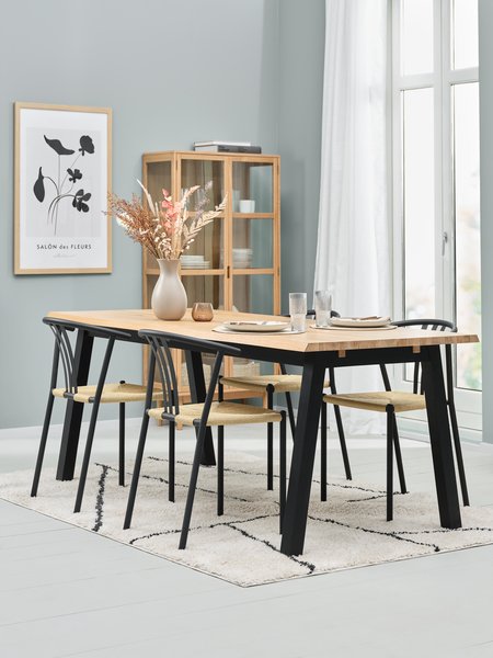 SKOVLUNDE 200 stejar + 4 JYDERUP negru