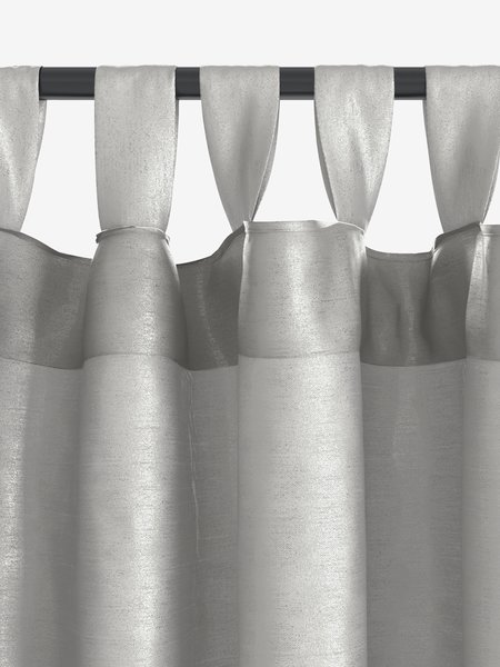 Zavjesa LUPIN 1x140x300 imitacija svile srebrna