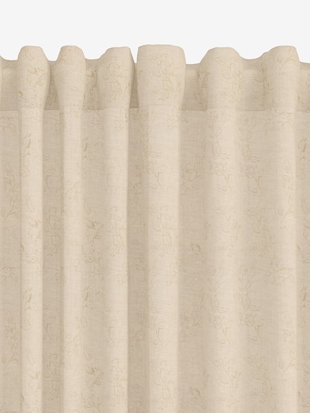 Gordijn BIRKHOLM 1x140x245 bloemen beige