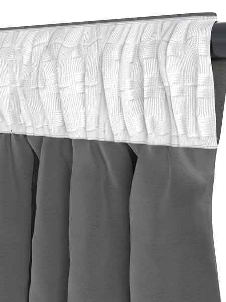 Draperie AUSTRA 140x300 catifea gri