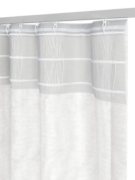 Zavesa BOREN 1x140x245 umazano bela