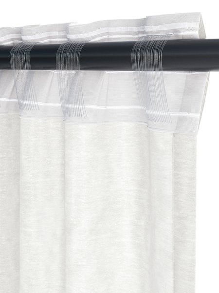 Zavesa BOREN 1x140x245 umazano bela