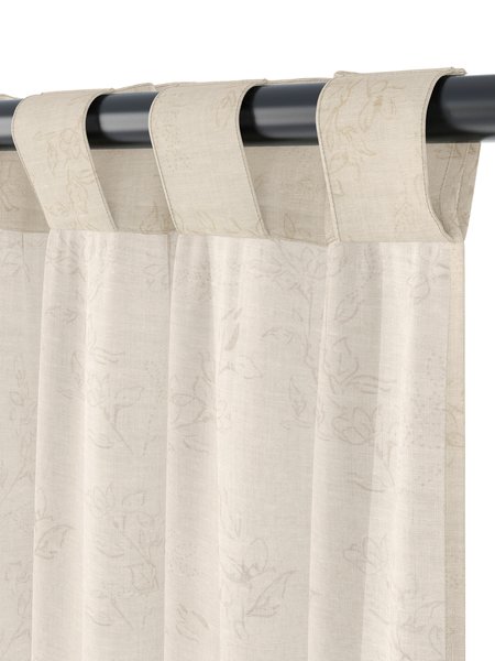 Dekoschal BIRKHOLM 1x140x245 Blumen beige