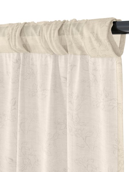 Fertigvorhang BIRKHOLM 1x140x245 Blumen beige