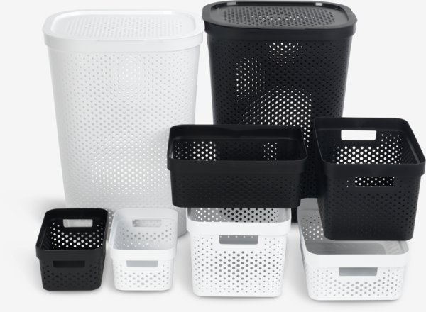 Cesto per la biancheria INFINITYplastica bianco