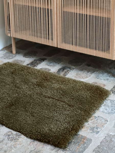 Badematte SANDVIKEN 60x90cm olivgrün Mikrofaser KRONBORG