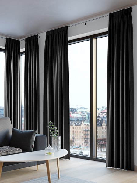 Dimout curtain AMUNGEN 1x140x300 black