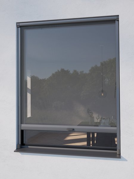 Zanzariera a rullo NYORD 130x160 per finestra grigio