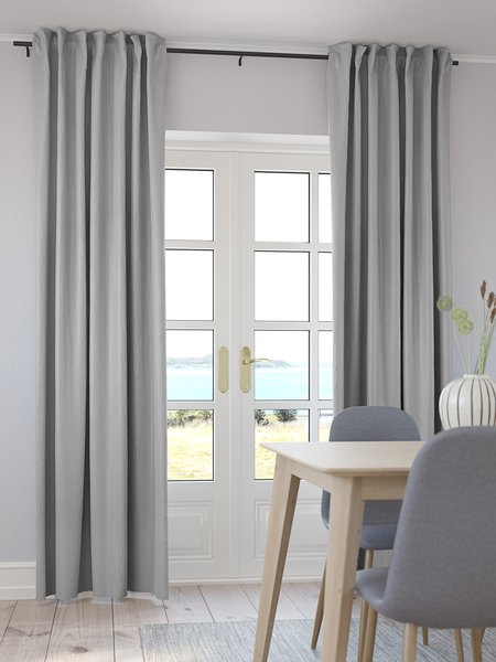 Rideau ROXEN 1x140x245 gris