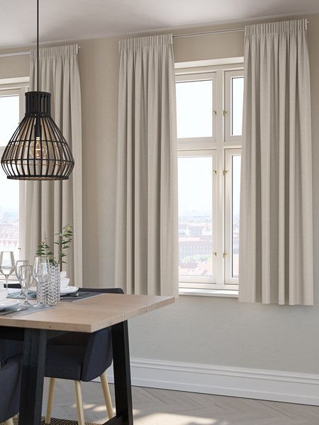 Blackout curtain ALDRA 1x140x175 sand