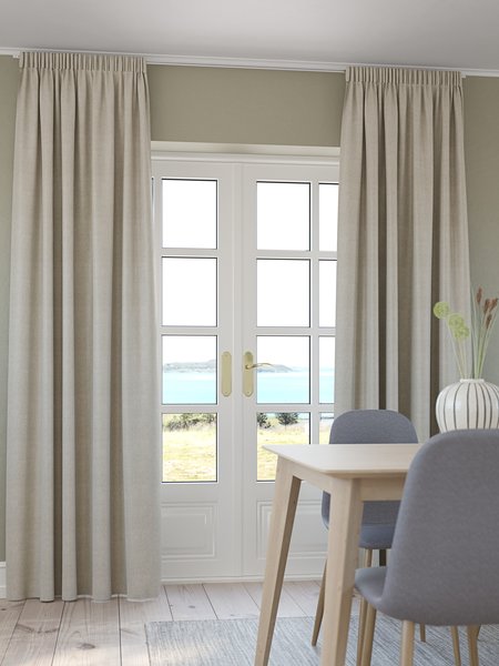 Blackout curtain LEKA 1x140x300 warm grey