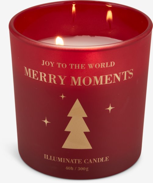 Candle PERLEMOR D10xH10cm red