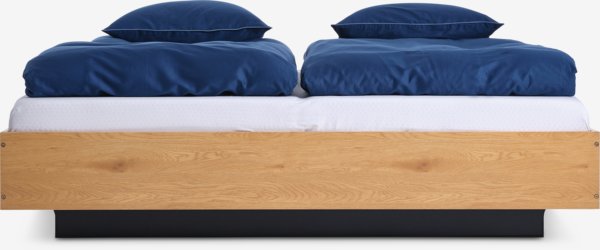 Letto ELLINGE 180x200 cm con contenitore color rovere