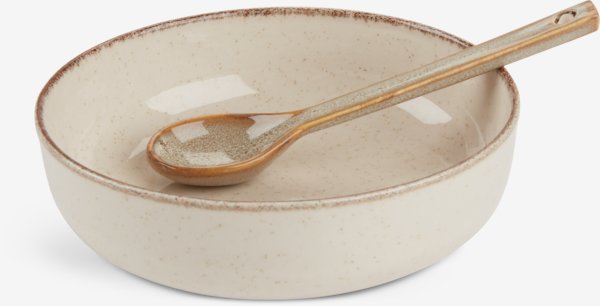 Bowl FERDUS D15cm stoneware beige