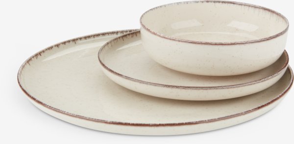 Bowl FERDUS D15cm stoneware beige
