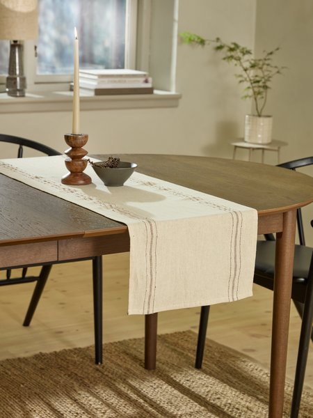 Table runner KASTANIE 38x150 natural