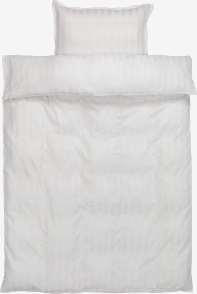 Parure de lit Satin NELL 140x200 blanc