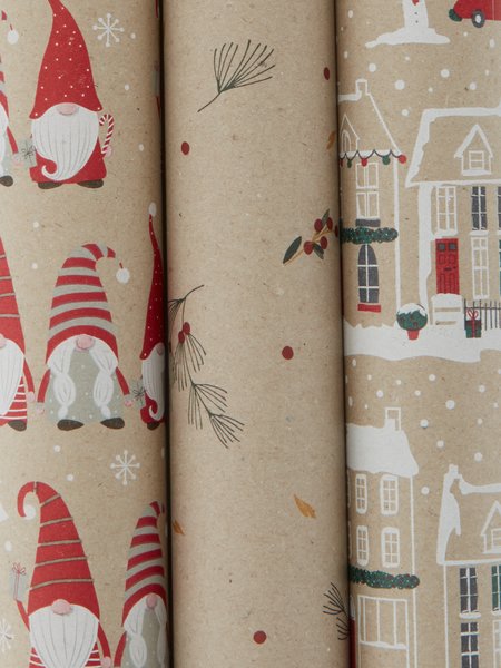 Wrapping paper KARDUS W70xL300cm recycled assorted