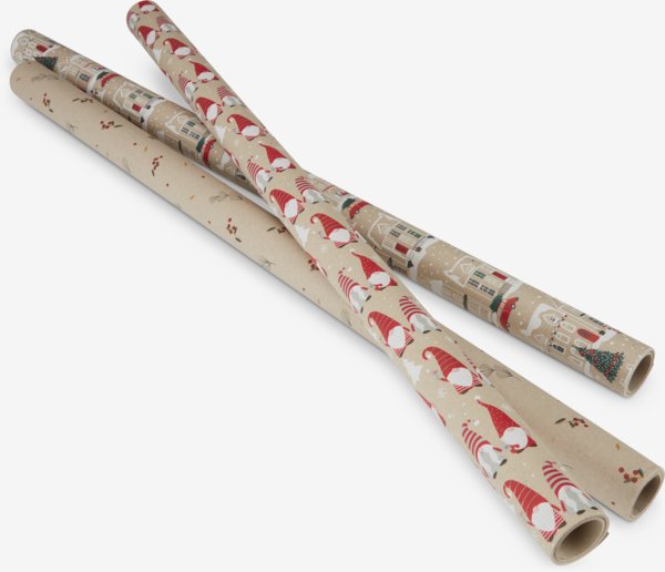 Wrapping paper KARDUS W70xL300cm recycled assorted