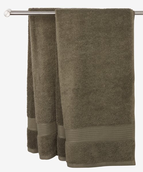 Hand towel KARLSTAD 50x100 olive KRONBORG