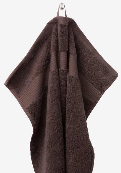 Guest towel KARLSTAD 40x60 dark brown KRONBORG