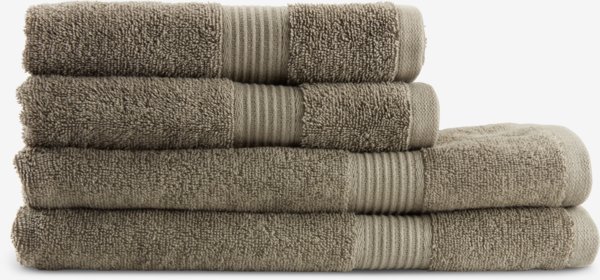 Hand towel KARLSTAD 50x100 olive KRONBORG