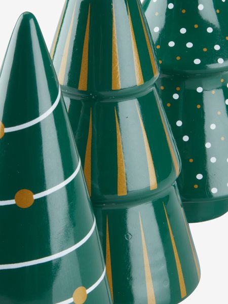 Decoration tree SLEIPNER green pack of 3