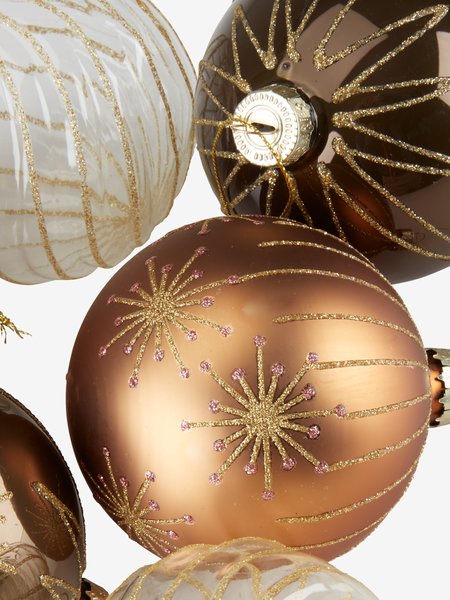 Boule de Noël GALDER 6 pcs/pqt Ø6cm verre