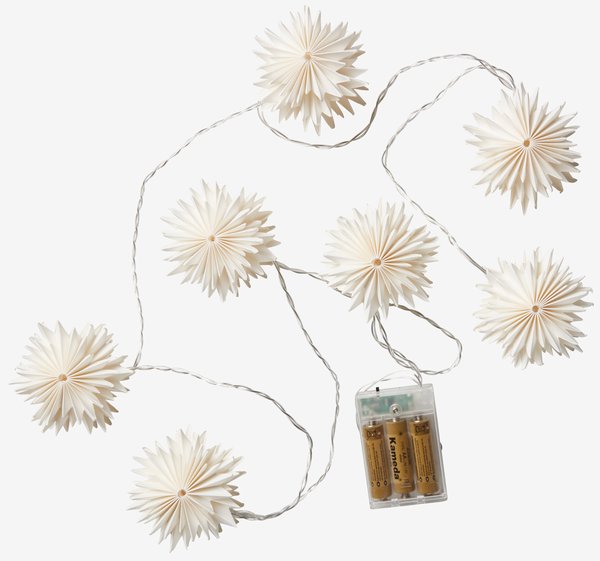 LedLichterkette PLATIN L150cm m/Sternen m/LED und Timer JYSK