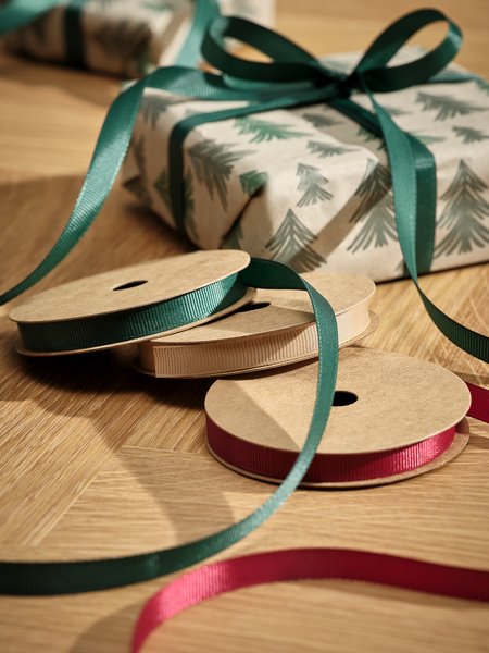 Gift ribbon BRASA W1xL600cm pack of 3