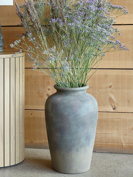 Vase TOMMY D26xH44cm grey/brown