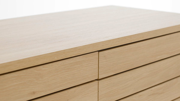 Buffet HALMBY 3 portes couleur chêne