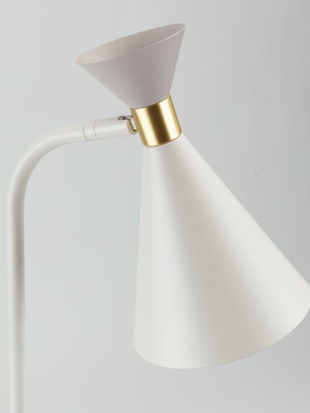 Lampa podłogowa JONATHAN Ś22xW138cm beżowy/szary